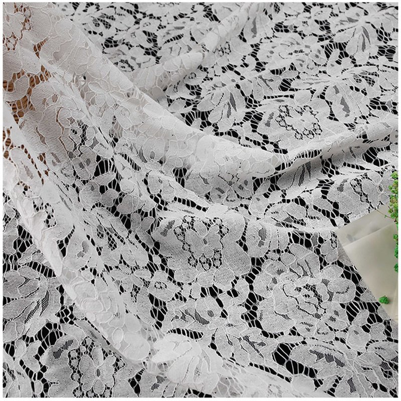 Eyelash Cutwork Lace Fabric for Women's Wear Wholesale Supplier 30